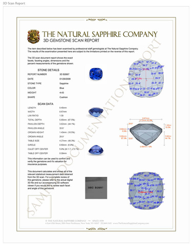 Sapphire rings in The Natural Sapphire Company custom made packaging