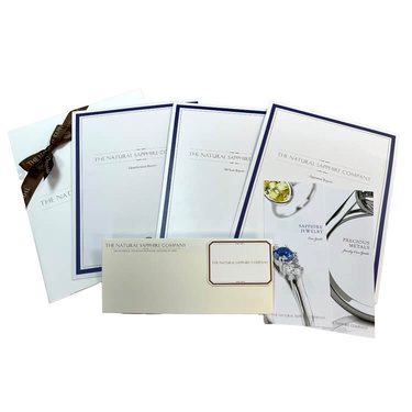 Sapphire rings in The Natural Sapphire Company custom made packaging